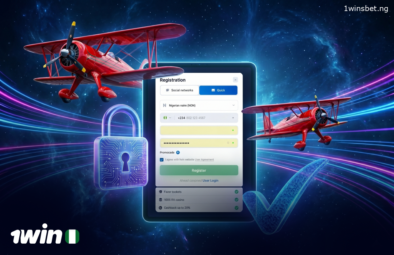 To start placing bets in the 1Win Aviator app in Nigeria, you need to register and make a deposit
